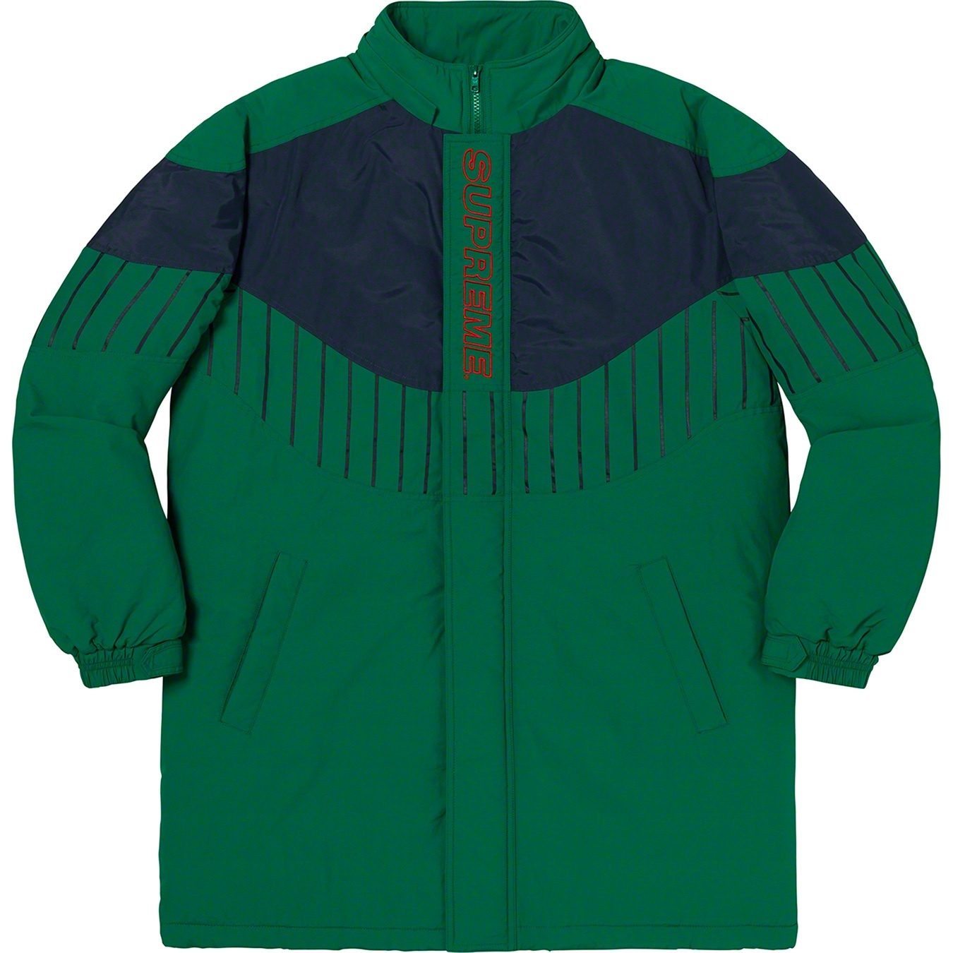 Pinstripe Panel Sports Parka view 3